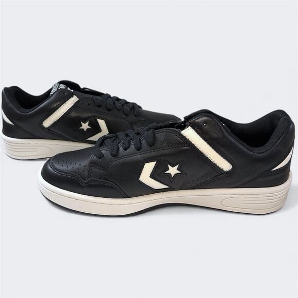 Converse Weapon Low Black Vintage White Sneakers Mens Size 9.5 A11572C - Picture 5 of 12